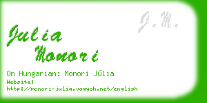 julia monori business card